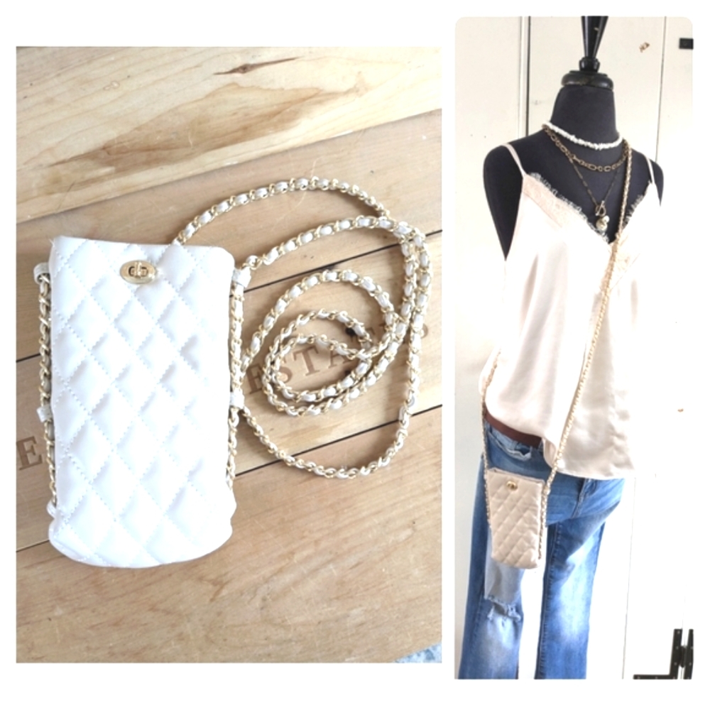 Quilted Chain Crossbody NWOT
